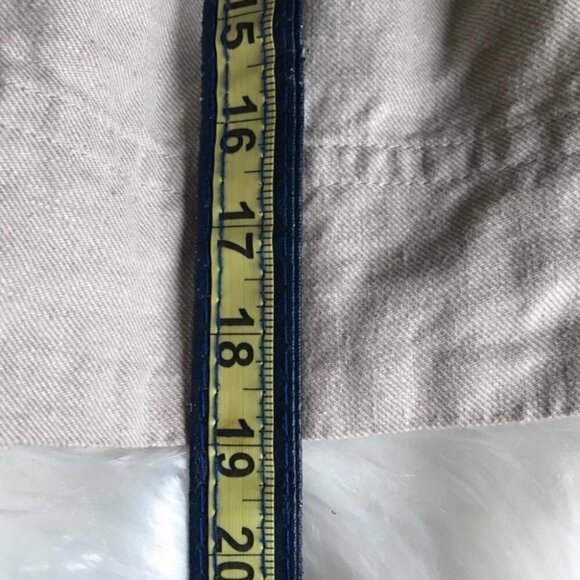 Banana Republic Linen Mini Above Knee Belted Lined Skirt Tan Beige Small - Picture 8 of 8